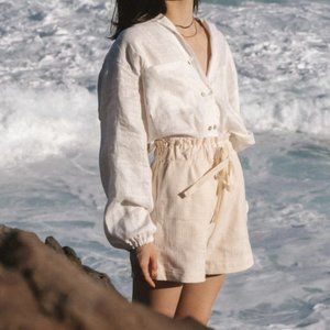 Harly Jae Cruz Shorts, Wheat